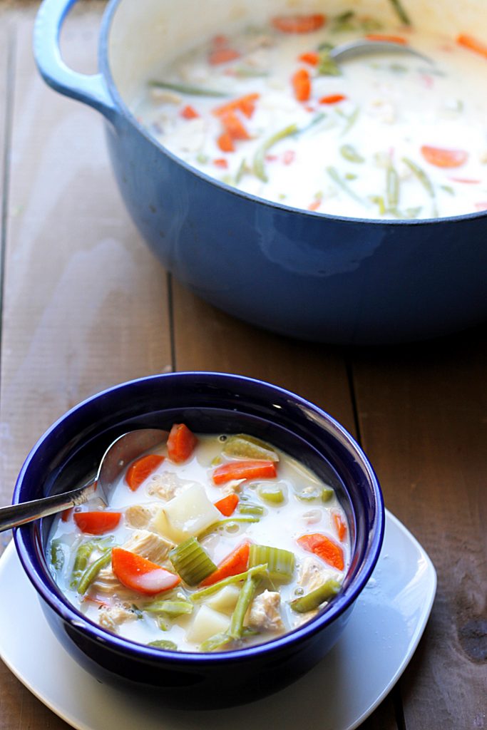 Skinny Chicken Pot Pie Soup Fabtastic Eats