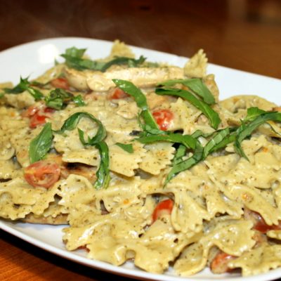 Grilled Chicken with Creamy Pesto