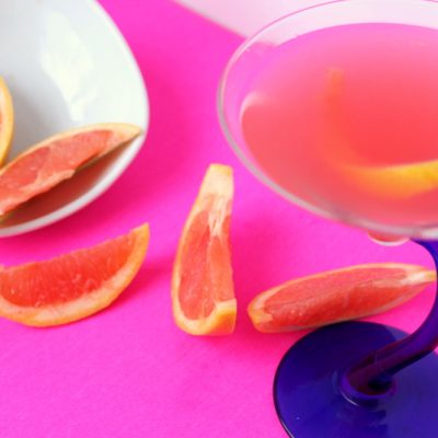 Blood Orange-Grapefruit Martini