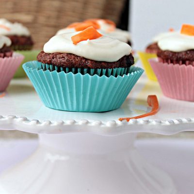 Carrot Cupcakes with Maple Cream Cheese Frosting