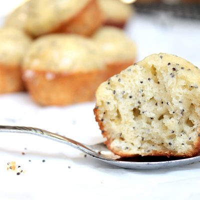 Almond Poppyseed Mini Muffins