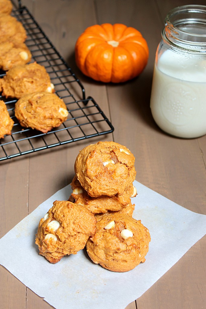 White Chocolate Pumpkin Cookies