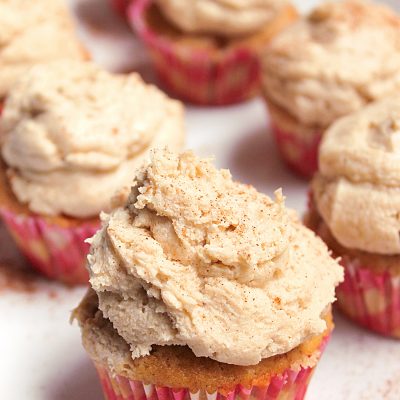 Snickerdoodle Cupcakes with Brown Sugar Buttercream