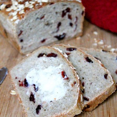 Cranberry Honey Oat Bread