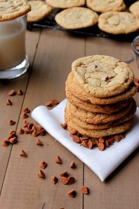 Cinnamon Chip-Toffee Cookies via Fabtastic Eats #cookies #cinnamon chips #toffee