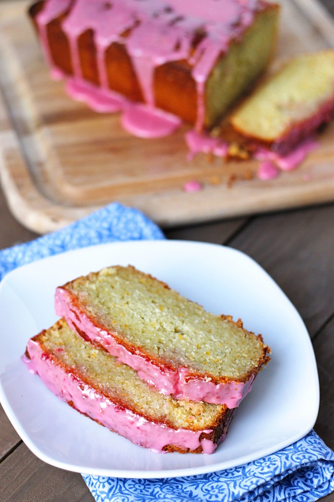 Blood Orange Glazed Loaf Cake #recipe #cake #bread