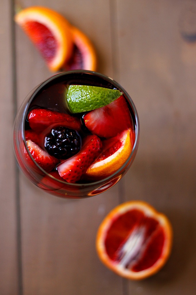 Blood Orange Blackberry Sangria | Fabtastic Eats