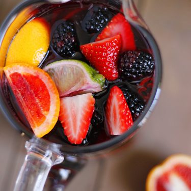 Blood Orange Blackberry Sangria | Fabtastic Eats