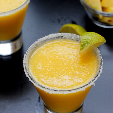 Frozen Pineapple Mango Margaritas | Fabtastic Eats