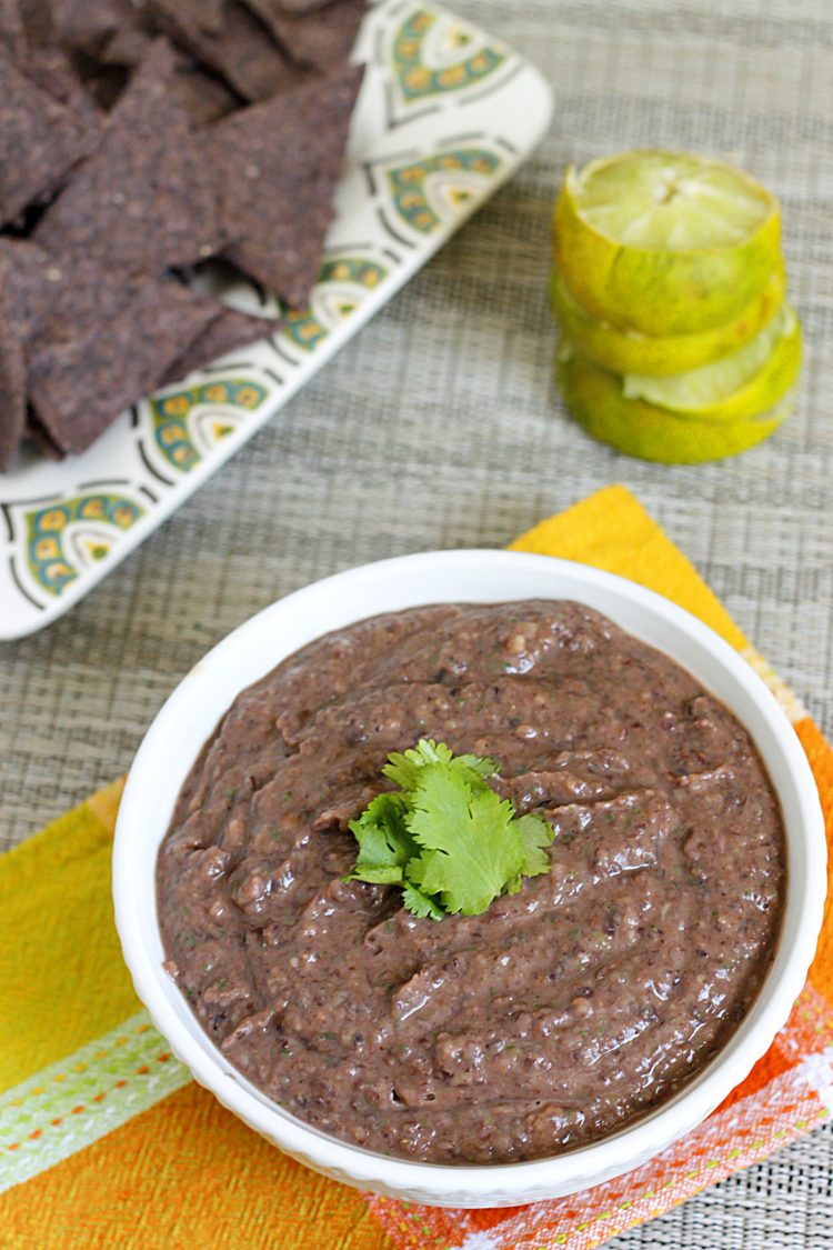 Lime Spiked Black Bean Dip | Fabtastic Eats