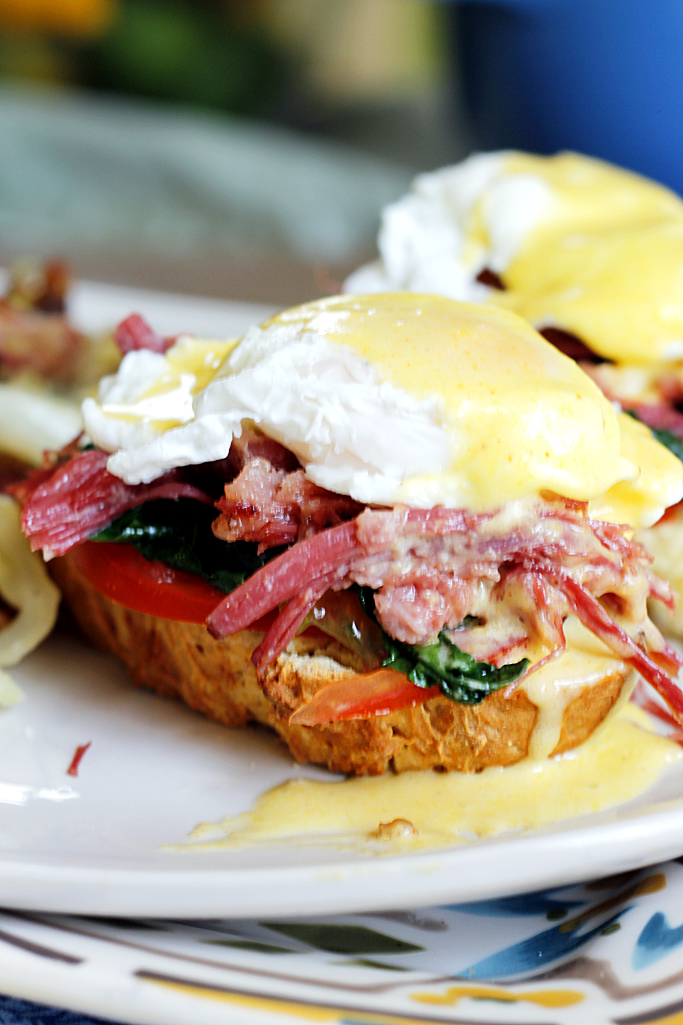 Irish Eggs Benedict with Corned Beef and Cabbage Hash