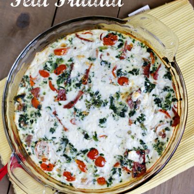Eggwhite and Feta Frittata