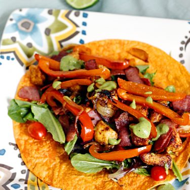 Sizzling Fajita Salad Wrap
