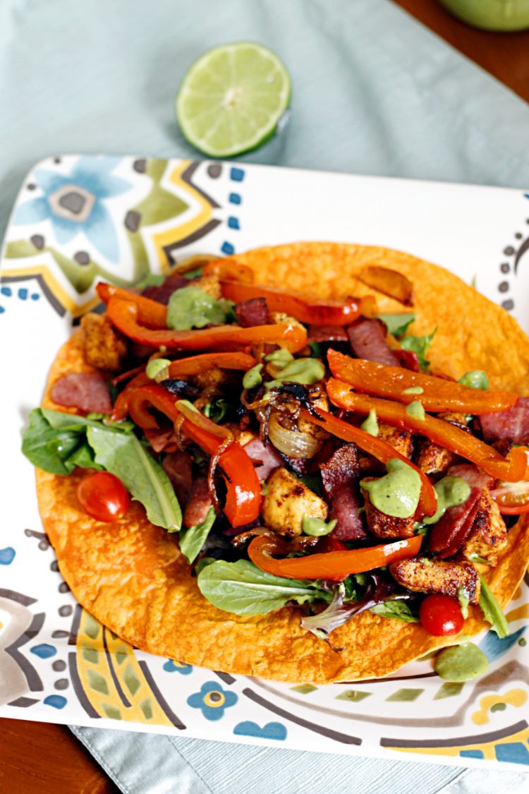 Sizzling Fajita Salad Wrap