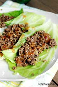 Thai Beef Cabbage Cups