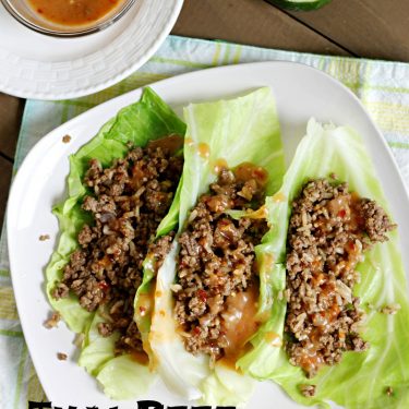 Thai Beef Cabbage Cups