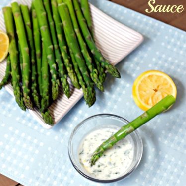 Asparagus with Lemon Garlic Sauce