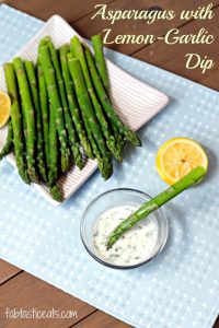 Asparagus with Lemon-Garlic Dip
