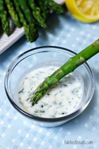 Asparagus with Lemon Garlic Sauce