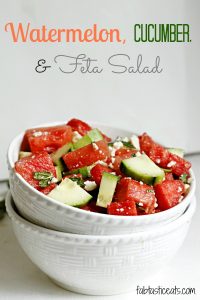 Watermelon, Cucumber, and Feta Salad