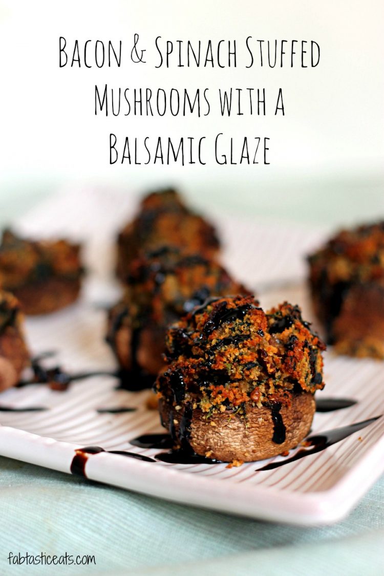 Bacon and Spinach Stuffed Mushrooms