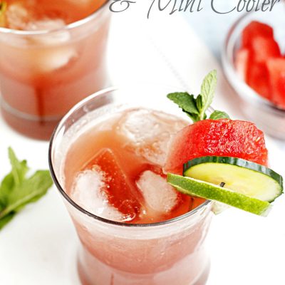 Watermelon Cucumber & Mint Cooler {For Happy Hour!)