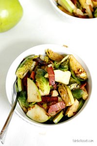 Bacon, Apple, and Brussels Sprouts Salad