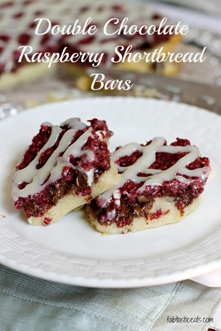 Double Chocolate Raspberry Shortbread Bars