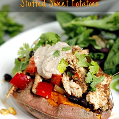 Asian Inspired Stuffed Sweet Potatoes