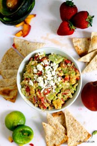 Strawberry and Peach Guacamole