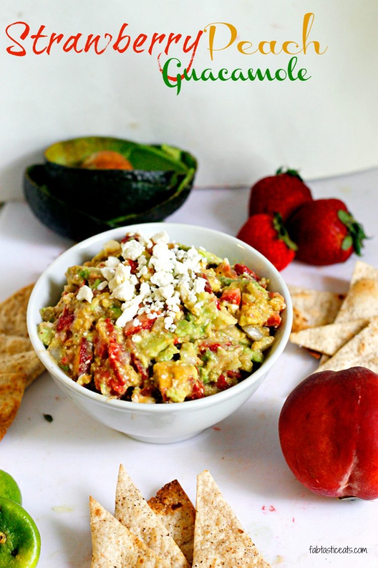 Strawberry and Peach Guacamole