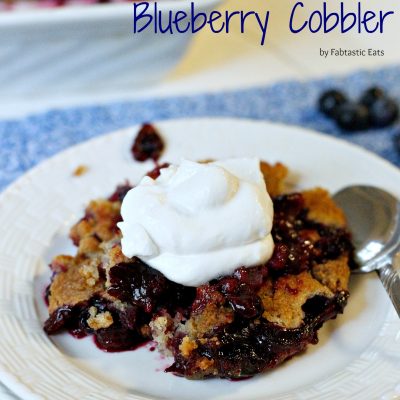 Streusel Topped Blueberry Cobbler