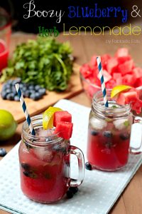 Boozy Blueberry & Herb Lemonade