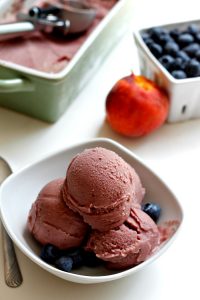 Blueberry Peach Sherbet
