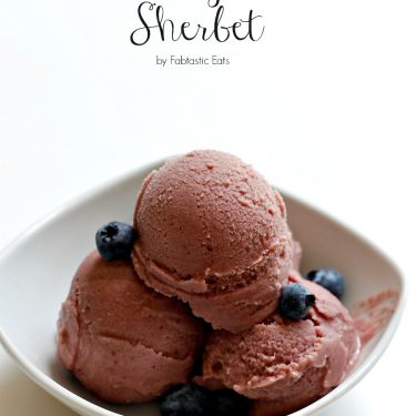 Blueberry Peach Sherbet | Fabtastic Eats