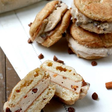 Snickerdoodle Biscoff Ice Cream Sandwiches