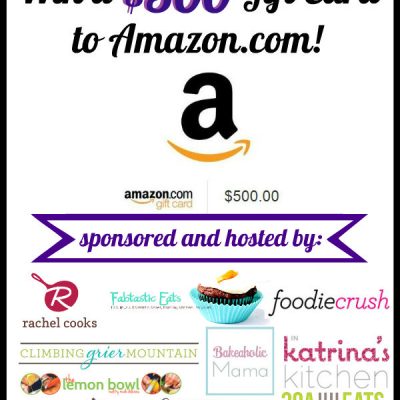 $500 Amazon Gift Card Giveaway! {CLOSED}