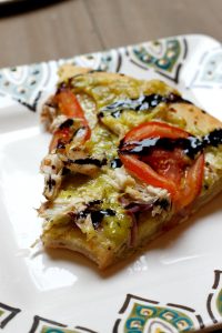 Chicken & Pesto Gouda Pizza