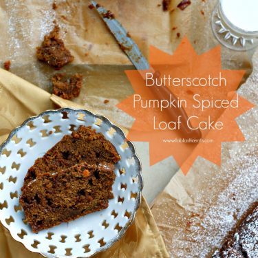 Butterscotch Pumpkin Spiced Loaf Cake | Fabtastic Eats