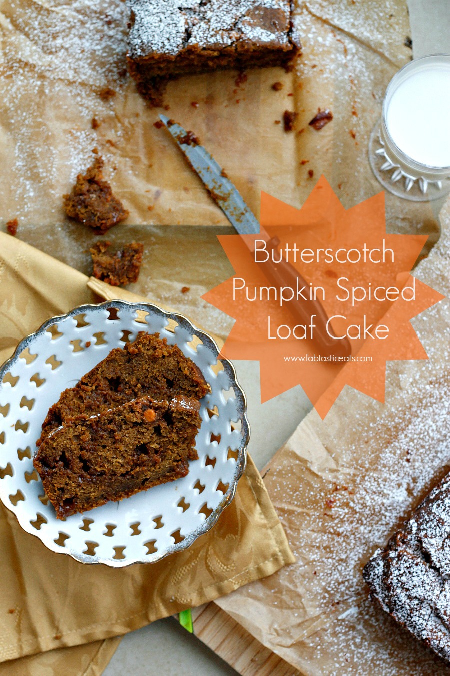Butterscotch Pumpkin Spiced Loaf Cake | Fabtastic Eats