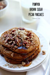 Pumpkin Brown Sugar Pecan Pancakes | Fabtastic Eats