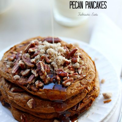 Pumpkin Brown Sugar Pecan Pancakes