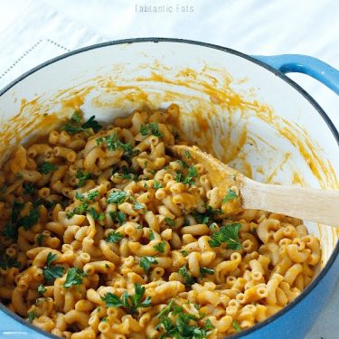 Creamy Butternut Squash and Sweet Potato Pasta | Fabtastic Eats