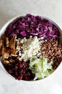 Cranberry, Pecan, and Gorgonzola Salad with Apple Cider Vinaigrette | Fabtastic Eats