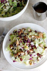 Cranberry, Pecan, and Gorgonzola Salad with Apple Cider Vinaigrette | Fabtastic Eats