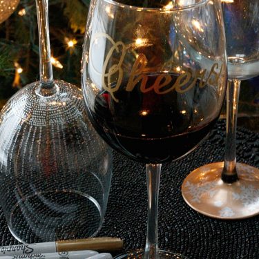DIY Wine Glasses using Sharpies! | Fabtastic Eats