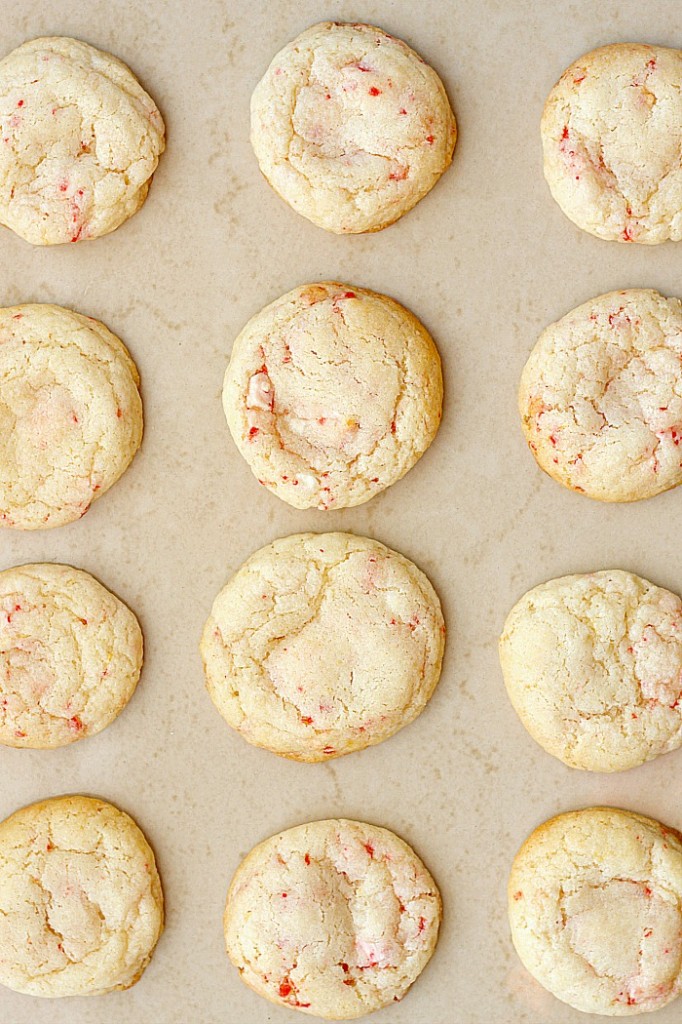 Peppermint Kiss Lemon Sugar Cookies | Fabtastic Eats