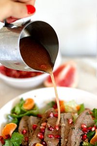Citrus Flanksteak and Pomegranate Salad | Fabtastic Eats