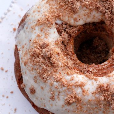 Glazed Eggnog Coffee Cake with Pecan Oat Streusel | Fabtastic Eats