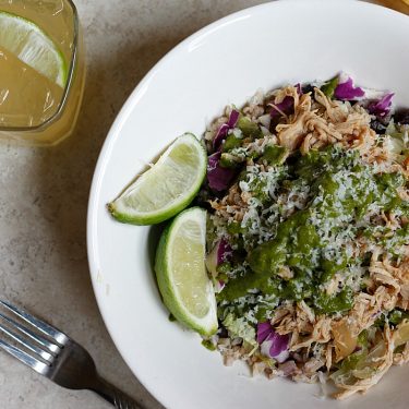 Pork Carnitas and Chimichurri Burrito Bowl | Fabtastic Eats
